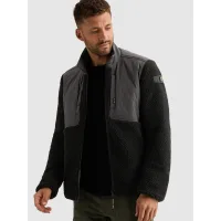 PME Legend Chaqueta de entretiempo 'Sherpa hybrid jacket with zipper closure'  gris oscuro