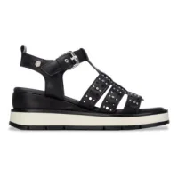 Carmela para mujer. 16325203-NEGRO Sandalias de Piel 163252 negro (36), 3 a 5cm, Hebilla, Casual