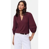 Lipsy Blusa  borgoña