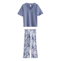Next Pijama  azul / blanco