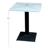 Essenza Mesa Tunka Black 70 Cm - Blanco
