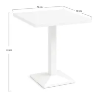 Essenza Mesa Tunka White 70 Cm - Blanco