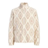 JACK & JONES Chaqueta polar  piel / blanco lana
