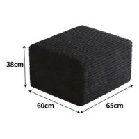 Y172-ottoman-black 1 Otomana Negro