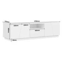 Mueble Tv Moderno De 170 Cm. Estilo Mosaico Diagonal