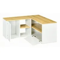 Mueble De Tv En Forma De L Con Compartimentos Abiertos,mueble De Tv Moderno,mueble De Esquina Que Ahorra Espacio,mueble De Esquina Compacto