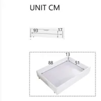 Cama Casita Con 2 Cajones, Cama Individual, Diván, Cuna Con 2 Ventanas, Estructura De Pino, Mdf, Blanco (200x90cm)