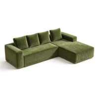 Sofá Seccional Con Chaise En Forma De L, Sofá Modular Moderno Con Asiento Profundo, Sofás Tapizados Con Chaise Orientado Hacia La Izquierda Para Sala De Estar Dormitorio