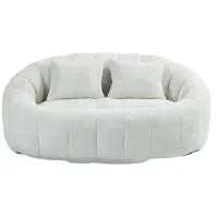 Sofá Tipo Puf, Sofá Perezoso, Tumbona Cómoda Y Duradera, Respaldo Alto, Sillón Puf Para Adultos Y Niños, Interior Y Exterior, Sillón Suave Con Piso Decorativo (chenilla Beige)