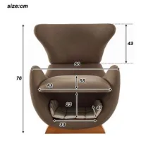 Sillón De Diseño Con Apariencia De Tiburón Ballena: Sillón Que Admite Mascotas, Ofrece A Gatos Y Perros Pequeños Un Lugar Para Retirarse, Tela Antiarañazos, Sofá Individual