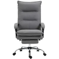 Silla De Oficina Con Función De Masaje, Silla De Escritorio Ajustable En Altura, Silla Ergonómica Para Pc En Gris Oscuro Para Mayor Comodidad En La Oficina