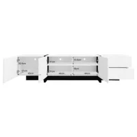 Mueble Tv De 190 Cm Con 3 Puertas Y 2 Cajones