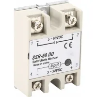 Ssr-60dd Relais À Semi-conducteurs 60a Contrôle De Machines Dc-dc 3-32vdc À 5-110vdc Relais Statiques