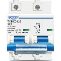 Disjoncteur Tomzn 2p Dc Mcb 600 V, 80 A