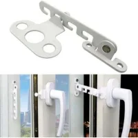 Lot De 2 Blanc Entrebâilleurs De Fenêtre Pour , Fenêtre À Battant, Entrebâilleur De Fenêtre À Battant, Verrou Anti-pincement