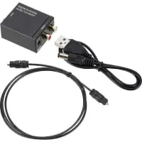 Digital To Analog Audio Converter Optical Coaxial Toslink Rca Tv Lr Sound Adapter