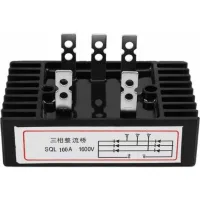 Redresseur Triphasé À Pont De Diodes Au Courant Alternatif Pont De Diode De Sql100a 1600v Pour Le Courant De Commutation
