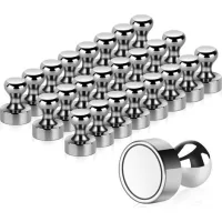 Aimant, 24pcs Magnet Métalliques Aimant Puissant 12x16mm - Aimants En Acier Inoxydable Aimants Frigo Pour Tableau D'Affichage, Réfrigérateur Etc