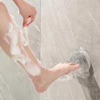 Repose-pieds De Douche Pour Se Raser Les Jambes, Repose-pieds De Douche Antidérapant, Repose-pieds À Ventouse Sans Perçage, Repose-pieds De Douche, Aide Aux Jambes De Rasage