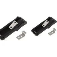 Wabjtam Loquet À Poignée En T En Caoutchouc Flexible, Attelage En Plastique Marin Avec Loquet Extractible, Loquet En Caoutchouc Absorbant Les Chocs (noir) (1 Paire)