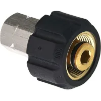 Tool Daily Pressure Washer Adapter, M22 Female To 3/8 Inch Female Npt Fitting, 5000 Psiblack1pcs