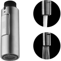 Replacement Kitchen Faucet Ends Hand Shower Universal G1 / 2 Removable Faucet Head Stainless Steel Sus304 Brushed, Pfs200-bs