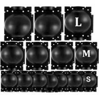 15 Pièces Boîte D'Enracinement De Plante Balle De Propagation, Boîte De Greffage Boîte Boule De Propagation Haute Pression Dispositif D'Enracinement Des Plantes (l+m+s, Noir)