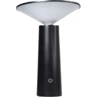Lampe De Table Sans Fil, Lampe De Table Rechargeable Usb, Led Lampe De Chevet Sans Fil Tactile Dimmable, 3 Couleurs, Pour Restaurant, Chambre, Extérieur, Noir [classe Énergétique E]