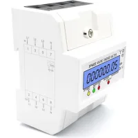 Compteur D'Énergie Triphasé 220/380 V 5-80 A – Écran Lcd Rétroéclairé – Installation Sur Rail Din – Classe De Précision 1.0