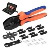 27pcs Kit D'Outils De Sertissage Solaire Pour Panneau Solaire, 6 Paires De Connecteurs De Câbles Solaires Mâles Femelles 1 Outil De Sertissage Clé À Molette 2 Pièces, Kit De Câblage De Panneau Solai