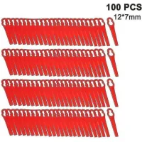 100 Pièces Lames De Coupe-herbe En Plastique Lames De Débroussailleuse Sans Fil