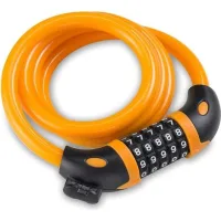Antivol De Vélo Avec Code À 5 Chiffres 1,2 M/4 Pieds Antivol De Câble De Vélo (orange)