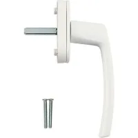 Poignées De Fenêtre Poignée De Fenêtre En Alliage D'Aluminium 2 Pièces Poignée En Aluminium Massif Poignée De Porte En Aluminium Blanc Pour Fenêtres Et Portes De Balcon Communes(bejoey)