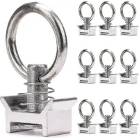 10 X Single Pawns With Ring 1000 Kg Aero Lashing Pawns For Aeronautical Lashing Rail Ring Anchor Pawn