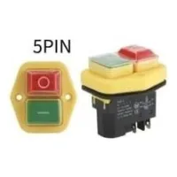Interrupteur Électromagnétique Yh02-a, 220v, 8a, 220v, 15a, 4 Broches, 5 Broches, Équipement De Machine-outil, Panneau Étanche, Bouton De Démarrage-