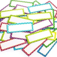 40 Pièces Étiquettes Magnétiques Effaçables À Sec 3 X 1,2 Pouces Étiquettes De Plaque Signalétique Étiquette Nominative Magnétique Flexible Inscriptible