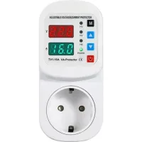 Prise Protégée Contre Les Surtensions Et Les Surintensités, 220 V Ca Réglable, Protection Contre Les Surcharges De 16 A, Fiche Aux Normes Européennes.