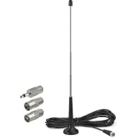Antenne Radio Fm Dab – Impédance 75 Ohm – Câble Coaxial 3 Mètres – Installation Plug And Play Pour Récepteurs Numériques