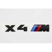 Gloss Black Bmw X4 M Letters Rear Boot Lid Trunk Badge Emblem For X Series F26 G02 165mm X 25mm