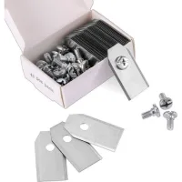 45 X Lames De Couteau En Titane Pour Toutes Les Tondeuses Robotiques Husqvarn/automower/ Yardforce/gardena(3g-0.75mm) Avec 45 Vis, Lames De Rechange Pour Modèles 105,310,315,320,420,430x,r40i