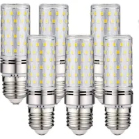 Lot De 6 Ampoules Led E27 -16 W Blanc Froid 6000 K 1600 Lm (équivalent À Une Ampoule Halogène De 150 W) Ac 200-240 V, Non Dimmable, Grand Culot À Visser E27 Led, Angle De Faisceau 360°