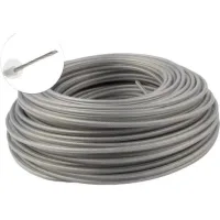 Fil De Coupe Débroussailleuse 3mm X 45m – Acier Et Nylon Résistant À L'Abrasion – Coupe Nette Pour Jardins Et Parcs