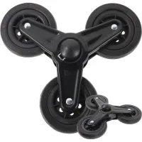 Roues Triangulaires Pour Chariot De Courses – Plastique Léger – Réduction Du Bruit – Parfaites Pour Escaliers – Lot De 2 Pièces