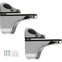 Support De Tablette En Verre Réglable 2 Pièces – Pour Étagères En Bois Ou Verre 5 À 22 Mm – Alliage De Zinc Résistant À La Corrosion