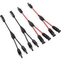Connecteur Y Pour Panneaux Solaires – Câble Solaire 30a 1000v Cc – Résistant Aux Uv Et À L'Eau – Installation Facile Et Rapide