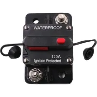 Disjoncteur De Voiture 150a – Dc 12v-48v – Étanche Avec Réinitialisation Manuelle – Protection Circuits Audio Et Marins