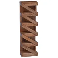 Estante De Vino Natural 24 X 14 X 80 Cm Madera De Caoba Sólida Vidaxl