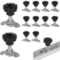 Tornillo De Fijación Para Riel De Aeronave Star Grip M8x45, Galvanizado Negro, Extremo De Riel De Amarre De 500 Dan