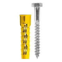 Taco Con Tornillo Te Y Borde 'rx07' Ø 12x60 Mm - Tornillo 8x70