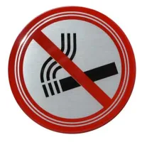 Etiqueta Redonda 'prohibido Fumar' Ø 10 Cm